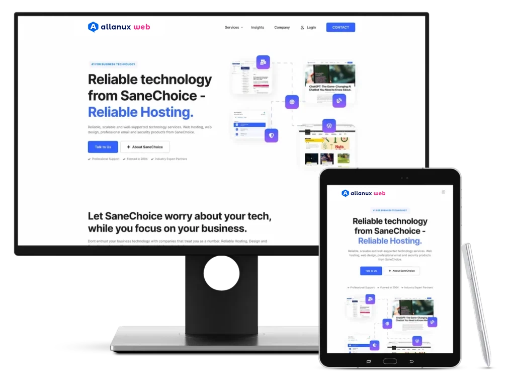 allanuxweb responsive | Website design