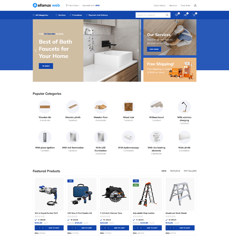 MEGAMARKET E COMMERCE WEBSITE DESIGN | Ecommerce Web Design